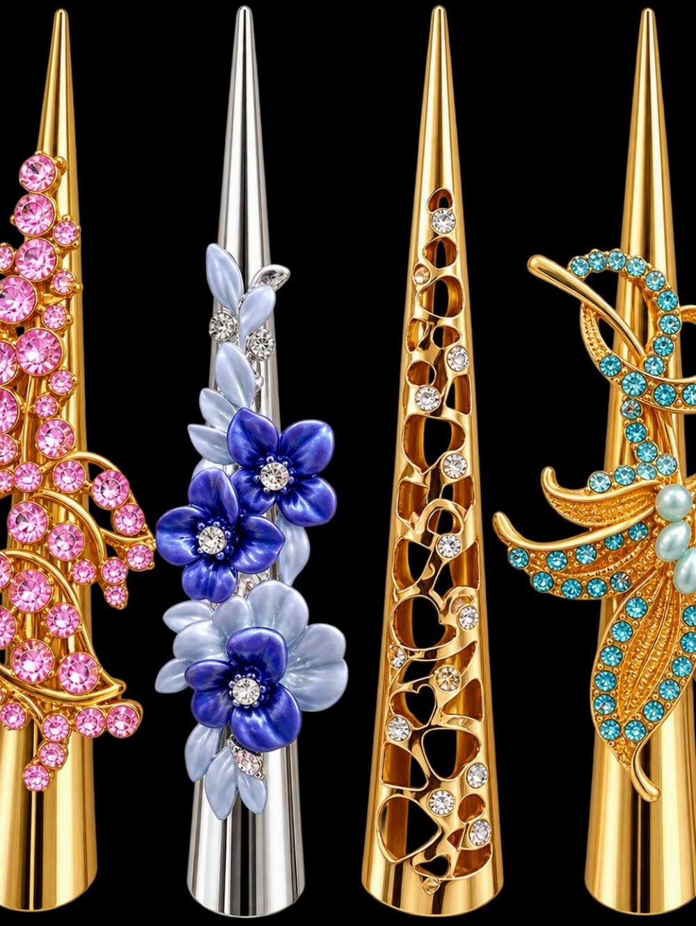 GORGEOUS COLLECTION OF LARGE VINTAGE HAIR PINS! 😍